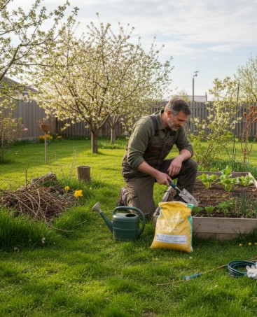 Gartenarbeit im April
